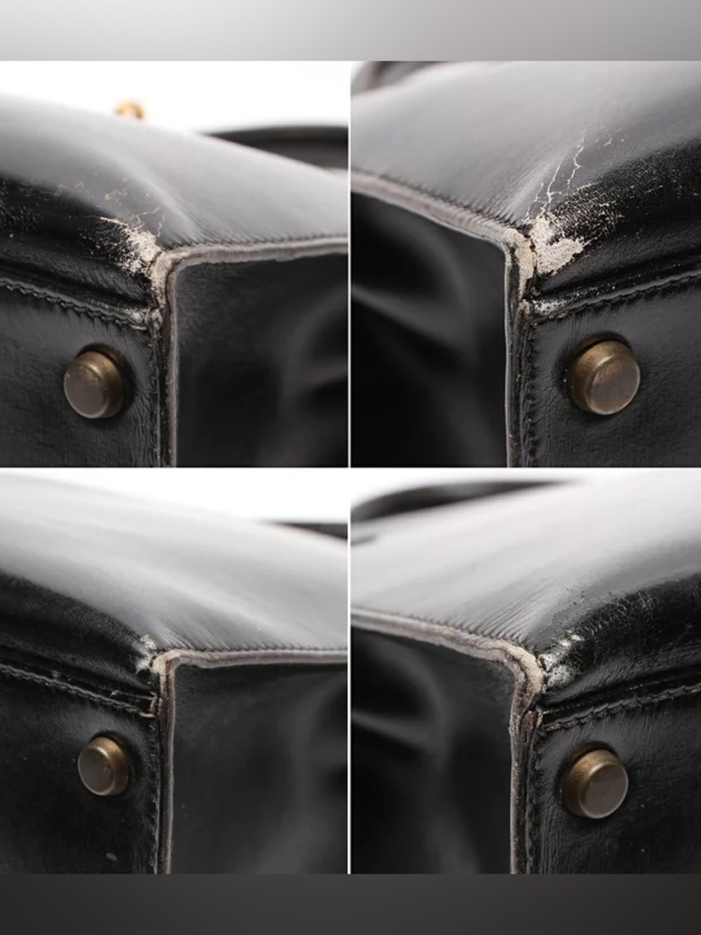 Authentic HERMES Vintage 1989 KELLY 32 black box leather - Picture 13 of 16